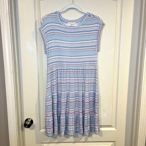 Striped Multicolor Knit Dress